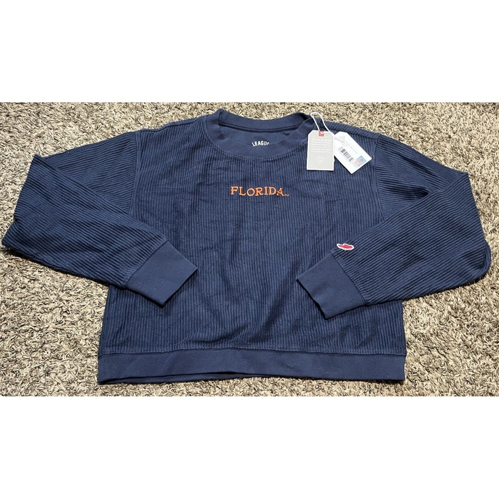 NEW League91 Florida Gators Women's Long Sleeve Waffle Crewneck Sweater (Medium)